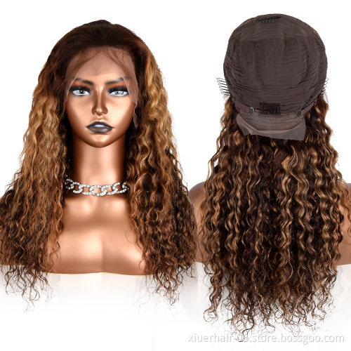 Wet Jerry Curl Kinky Raw Wholesale Vendor HD Long Afro Perruqu Full Lac T Part Human Hair Wigs European